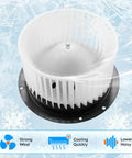 Replacement HVAC Blower Motor Assembly With Fan Cage For 1999 2007 Ford F250 F350 Super Duty And 2000 2005 Excursion XC3Z19805CA 700099 2C3Z19834AA PM292 on winter background