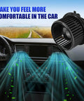 Front HVAC Blower Motor With Fan Replacement For 2007 2014 Chevy Silverado 1500 2500 3500 Suburban Tahoe Avalanche GMC Sierra Yukon Cadillac Escalade Easy Install Direct Swap shown floating in car interior with air circulation
