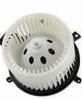 Front view of HVAC blower motor with fan 700216 for 2011-2021 Dodge Durango Jeep Grand Cherokee; direct fit plug and play replacement.