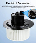 Front HVAC Heater Blower Motor Fan Assembly Fits Ford E Series Vans E 150 E 250 E 350 Econoline Club Wagon 1997 2014 Replacement Part 700022.