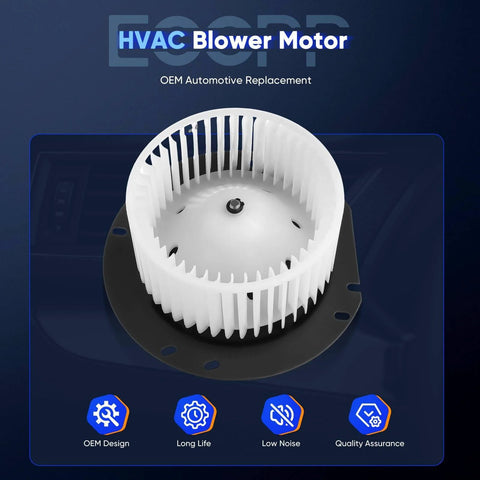 Heater Blower Motor 700022 For Ford E Series Vans E150 E250 Econoline Club Wagon 1997 To 2014 HVAC AC Replacement Part front view