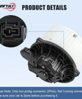 Direct Fit HVAC Blower Motor Replacement Front Fan Assembly 700258 connector detail with two prong design