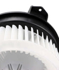 Close-up of Beefed Up HVAC Blower Motor Assembly For Honda And Acura Vehicles Replacement, plastic fan blades visible