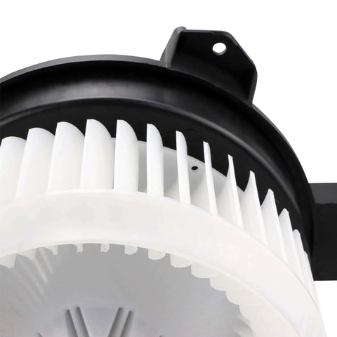 Close-up of Beefed Up HVAC Blower Motor Assembly For Honda And Acura Vehicles Replacement, plastic fan blades visible