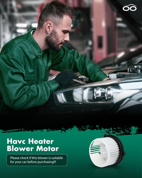 Mechanic installing Front HVAC Blower Motor With Fan Cage 700059 For Toyota Echo 2000 2005 And Tacoma 1995 2004