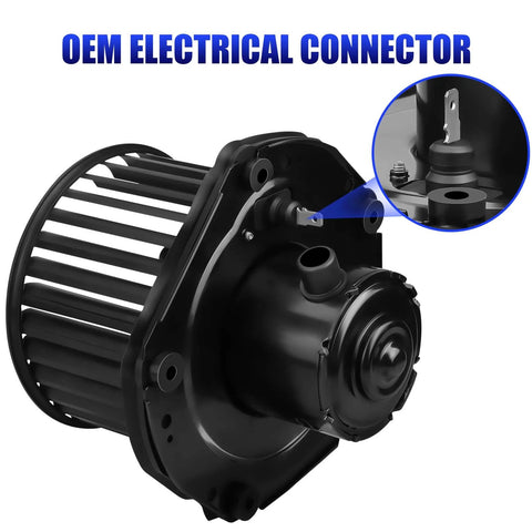 Premium Direct Fit HVAC Blower Motor With Fan For 1997 1998 1999 2000 Chevy Silverado Suburban Tahoe GMC Sierra Yukon 1500 2500 C1500 C2500 K1500 K2500 Cadillac Escalade Replaces OEM 700100 with OEM electrical connector
