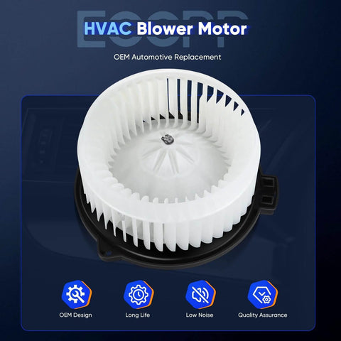 AC Blower Motor Replacement For Acura And Honda ECCPP Beef Up Your Ride Front Heater HVAC 700005 white fan blades