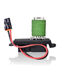 Front view of HVAC Blower Motor Resistor Direct Fit Compatible With 1999 To 2006 Chevy Silverado GMC Sierra 1500 2500 3500 Yukon XL Replacement For GM 89019089 With One Hole Mounting Flange On Each Side PANNUOSCS