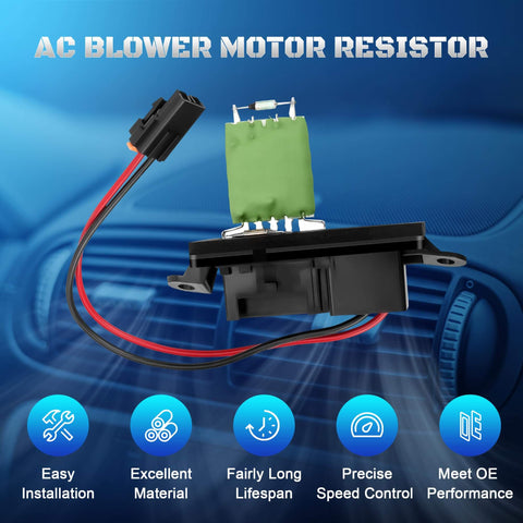 HVAC Blower Motor Resistor For GM Trucks And SUVs With Manual AC Control Easy Install Drop In Ready Fits Chevy Silverado