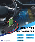 HVAC Blower Motor Resistor Direct Fit Compatible With 1999 To 2006 Chevy Silverado GMC Sierra showing replacement parts