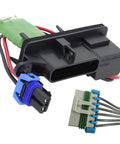 Front HVAC Blower Motor Resistor With Harness For Chevy GMC Express Savana Vans 1996 2014 Plug And Play Fits 1500 C4500 C5500