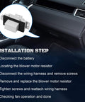 Installation steps for HVAC Blower Motor Resistor Kit With Harness For Your Ride 2003 2004 2005 2006 Chevrolet Silverado