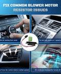 Infographic showing HVAC Blower Motor Resistor For GM Trucks And SUVs With Manual AC Control issues and solutions