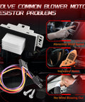 HVAC Blower Motor Resistor Kit With Harness For Chevy Silverado Tahoe Suburban Avalanche Trailblazer GMC Sierra Envoy Yukon XL Replaces 89018778 89019351 19260762 RU-631