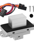 HVAC Blower Motor Resistor Kit With Harness For Your Ride 2003 2004 2005 2006 Chevrolet Silverado Suburban Tahoe Avalanche Trailblazer GMC Sierra Envoy Yukon Cadillac Escalade Fits 89019351 89018778 1581773 with wires and screws