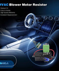 Front HVAC Blower Motor Resistor With Harness For Chevy GMC Express Savana Vans 1996 2014 Plug And Play