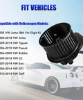Image of HVAC Blower Motor With Fan For VW Jetta Tiguan Passat GTI Golf Eos Rabbit CC 2005 2014 Replacement Replaces 700182 Premium