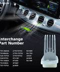 HVAC Blower Motor Resistor Replacement For Nissan Rogue 2008 2009 2010 2011 2012 2013 And Infiniti QX60 QX4 G20 I30 Q45 G45 With Auto Temp Control Fits Front Or Rear Climate Control Systems shown with interchange parts list.