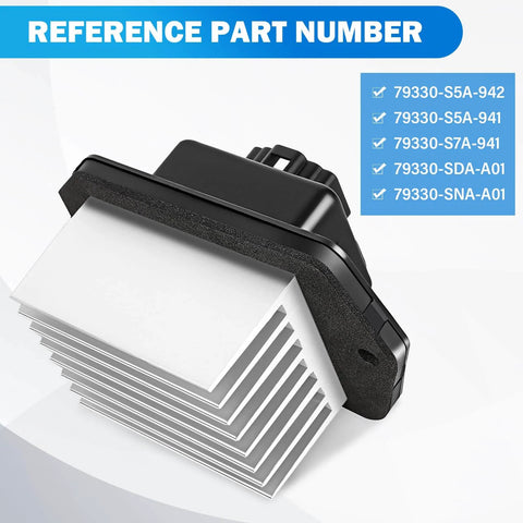 HVAC Blower Motor Resistor Replacement For Honda Accord Civic CR V Element Odyssey Pilot And Acura RDX TSX Compatible