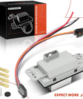 HVAC Blower Motor Resistor Kit With Harness Replacement For Chevy GMC Buick Cadillac And Olds Vehicles Fits Silverado Sierra Tahoe Yukon Suburban Escalade And Trailblazer OE Style Plug In Replaces 89018778 with connectors and wires.