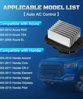 Front Blower Motor Resistor Control Module for Honda Accord Civic CRV Element Odyssey Pilot Acura RDX TSX EL
