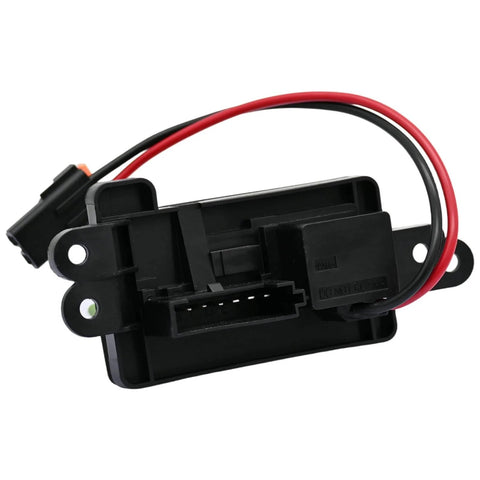 Front Manual Control Blower Motor Resistor Replacement For GMC Sierra Yukon XL Chevy Avalanche Silverado Suburban 1500 2500 3500 Classic Tahoe 2003 2004 2005 2006 2007 Fan Control Module Direct Fit showing wiring and connector ports.