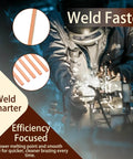 Welder using 50 sticks BCuP-5 brazing rods with fifteen percent silver for phos copper welding in HVAC applications.