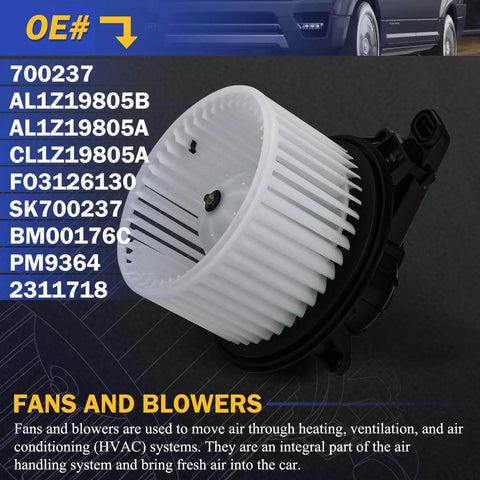 HVAC Heater Blower Motor Assembly For Ford F150 2009 2014 Expedition 2009 2017 Lincoln Navigator 2009 2017 Direct Replacement
