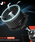 HVAC Heater Blower Motor With Fan Cage for 2007 Through 2014 Chevrolet Silverado Tahoe Suburban Avalanche GMC Sierra Yukon Cadillac Escalade Hummer Vehicles, Rock Solid OEM Style Replacement, Easy Install, Keeps Cabin Cozy, showcasing premium motor design and features