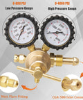 Nitrogen Regulator For HVAC With 60 Inch Hose Pro Grade Purging And Pressure Testing Tool 0-4000 PSI Inlet CGA580 One Fourth Inch Outlet