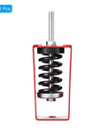 Front view of dual spring vibration isolator kit, supports 342 lbs per pair, steel construction, reduces noise and vibration from HVAC systems.