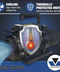 Powerful 6 CFM Spark Free Vacuum Pump For HVAC Pros Mastercool Black Series 90066 BL SF with cooling fan and protected motor features