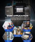 Pro Grade HVAC Vacuum Pump For Auto And Home Use, 3.5 CFM, 1/4 HP Single Stage, oil included, wide application features