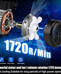 Heavy duty HVAC vacuum pump kit with powerful motor and fan