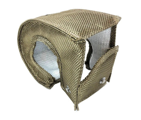 Durable Lava Exterior Turbo Blanket Insulating Cover For HX35W Turbocharger Fits 1996 Through 2002 Dodge Ram 5.9L Diesel Delivers Direct Heat Resistance