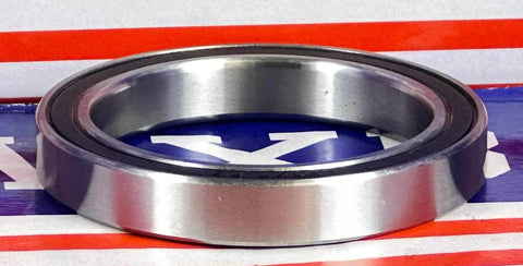 S6807-2RS Hybrid Ceramic Ball Bearing 35x47x7mm side view showcasing stainless steel ring.