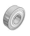 SKF 6203-2RSLTN9/HC5C3WT grease lubricated deep groove bearing with a 17 mm bore, non-metallic cage, side view