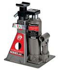 2 Ton UniJack Combination Hydraulic Bottle Jack And Jackstand In One Unit Compact Portable Wide Base Lifts And Holds Cars Unibody Sedans CUVs And SUVs For Safe DIY Repairs By Powerbuilt shown in upright position