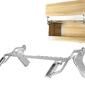 Cabinet Door Hinges, Hydraulic Arm Mechanism Hinges shown with top-lift cabinet door installation, iron with chromium plating