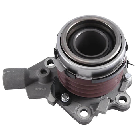 Direct Fit Hydraulic Clutch Slave Cylinder Release Bearing Kit For Mitsubishi Fuso Canter Trucks Compatible With ME523209 ME540228 ME516818 ME538975 Heavy Duty Replacement shown in a side view with metal finish