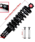 Adjustable Coil And Oil Rear Shock Absorber For MTB, E Bike, And Scooter Hydraulic Damping, Red Rebound Knob, 125mm-190mm