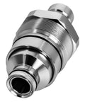 Beefy Hydraulic Male Flat Face Quick Coupler With 48mm Thread For Skid Steers And Compact Loaders Plug And Play Quick Attach