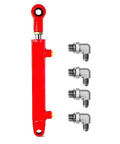 ✝️ .5x6 Hydraulic Cylinder 2 Ton Double Acting Welded Hydraulic Cylinder 1.5" Bore x 6" Stroke with 3/8" JIC, connectors shown