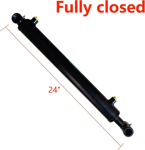 Fully closed Double Acting Universal Hydraulic Cylinder, 2900-3600 PSI Hydraulic Cylinders Chrome Plated Piston Rod, 24" length