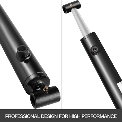 Hydraulic Cylinder 2" Bore 36" Stroke Hydraulic Ram Cylinder Work Pressure 3000psi Welded Double Acting Cross Tube Port