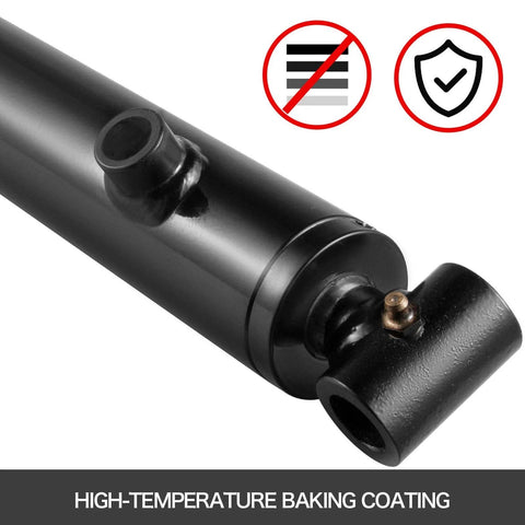 Hydraulic Cylinder 2" Bore 36" Stroke Hydraulic Ram Cylinder Work Pressure 3000psi Welded Double Acting Cross Tube close-up view