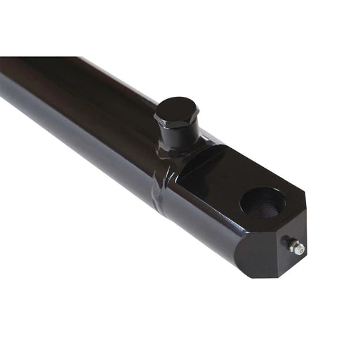Double Acting Hydraulic Cylinder For Tang Style Universal Systems Magister Hydraulics close-up of welded construction