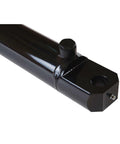 End view of a Double Acting Hydraulic Cylinder - Tang Universal Hydraulic Cylinder 2.5" Bore, 14 inch Stroke Tang Style (2.5x14)
