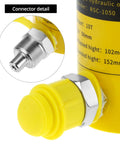 Connector detail on Hydraulic Cylinder Jack 10 Ton Porta Power Kit With 2 Inch Stroke Heavy Duty Single Acting Ram.