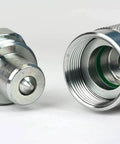 Metal hydraulic hose fittings and connectors for Hollow Hydraulic Cylinder Ram 20 TON 4 Inch Stroke applications.